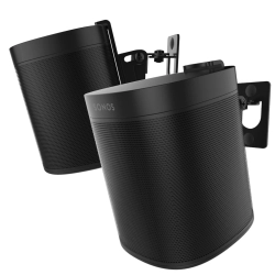 Uchwyt ścienny czarny kompatybilny z głośnikami Sonos One ONESL & Play 2szt