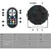 LED Par Slim 36 ZQ01082 RGBW Disco Light DMX512 z pilotem