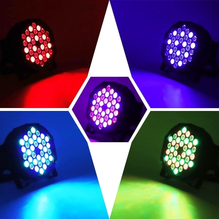 LED Par Slim 36 ZQ01082 RGBW Disco Light DMX512 z pilotem