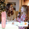 Maszyna do karaoke Dislocati 2 mikrofony Bluetooth światło dyskotekowe
