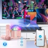 Maszyna do karaoke Dislocati 2 mikrofony Bluetooth światło dyskotekowe
