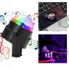 Lampa imprezowa LED RGB 3W Disco obrotowa 360° pilot DJ
