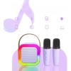 Karaoke dla dzieci zestaw 2 mikrofony bezprzewodowe głośnik Bluetooth