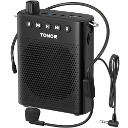 TONOR Wzmacniacz Głosu Bluetooth Przenośny Z Mikrofonem Trener Nauczyciel