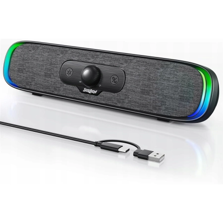 Głośnik Soundbar PC Bluetooth RGB USB-C LED Gamingowy Soulion R200
