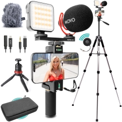 Movo iVlogger-PRO Zestaw startowy do vlogowania z pełnym statywem do iPhone