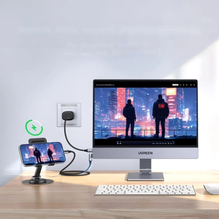 UGREEN Przenośny ekran 25K QHD 16-calowy monitor PC IPS 2 porty USBC