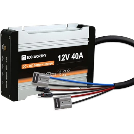 ECO-WORTHY Ładowarka do akumulatorów LiFePO4 12 V 40 A kempingowych kamper