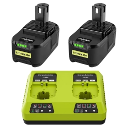 Zestaw 2x Akumulator 18V 5.5Ah + Ładowarka P118 Kompatybilny z Ryobi One+