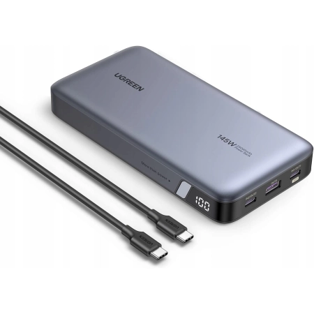 UGREEN Power Bank 145W Max 25000mAh Zewnętrzna Bateria z 3 Portami USB C