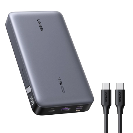 UGREEN Power Bank 145W Max 25000mAh Zewnętrzna Bateria z 3 Portami USB C