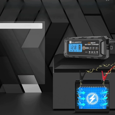 ECO-WORTHY EPA1205L Ładowarka akumulatorów  LiFePO4 12V 5A do samochodu