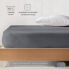Prześcieradło Dreamzie Jersey ciemnoszary 120x200 cm bawełna organiczna