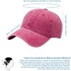 Czapka Aomig vintage dad cap A-czerwony unisex 100% bawełniany denim