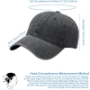 Czapka Aomig Dad Cap Szary Denim 100% Bawełna Regulowana Unisex Vintage