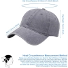 Czapka Aomig Dad Cap Szary Denim 100% Bawełna Regulowana Unisex Vintage