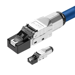 Wtyk RJ45 Cat7 Beznarzędziowy 10Gbps Ekranowany 2 szt
