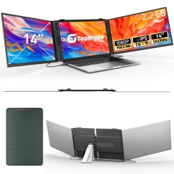 Monitor Teamgee S2 14 cali Dual-Screen Full HD 60Hz IPS Tri Screen Extender