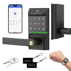 Zamek elektroniczny TTLock Model123 czarny na kod szyfr odcisk palca