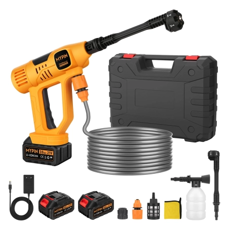 Myjka Ciśnieniowa MYPIN 21V Bezprzewodowa 600 PSI 2x Bateria