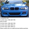 Nerka BMW E46 kratka chłodnicy czarna pasuje do serii 3 A347