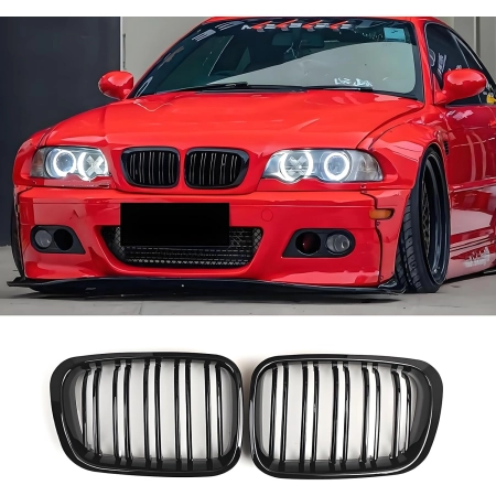 Nerka BMW E46 kratka chłodnicy czarna pasuje do serii 3 A347