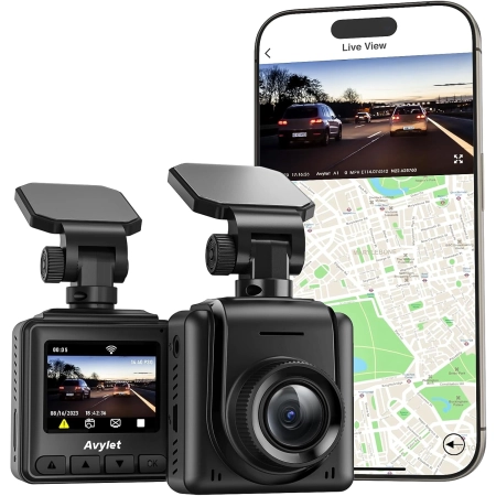 Kamera Samochodowa Avylet 2K WiFi GPS IPS 150 WDR Night Vision