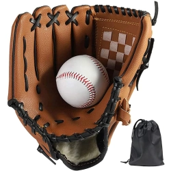 LeapBeast Prawa ręka rękawice baseballowe – rękawice softball z piłką, dla