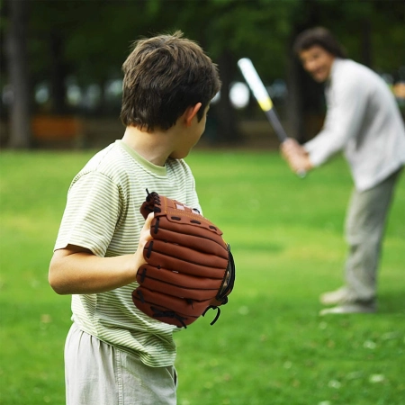 LeapBeast Prawa ręka rękawice baseballowe – rękawice softball z piłką, dla