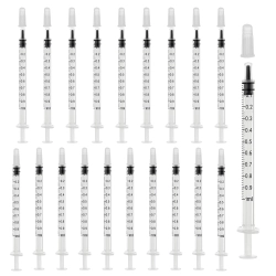 100 SZTUK STRZYKAWEK 1 ML STRZYKAWKI Z SIARĄ BEZ IGŁY 100 SZTUK STRZYKAWEK