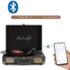 Gramofon Retrolife GRAMOFON VINTAGE RETRO WALIZKOWY 3-BIEGOWY czarny