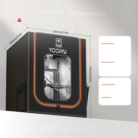 Obudowa drukarki 3D YOOPAI z oświetleniem LED Medium 550x650x780 mm
