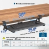 Taca Na Klawiaturę BONTEC Z Zaciskiem C 650 x 300 mm Pod Biurko