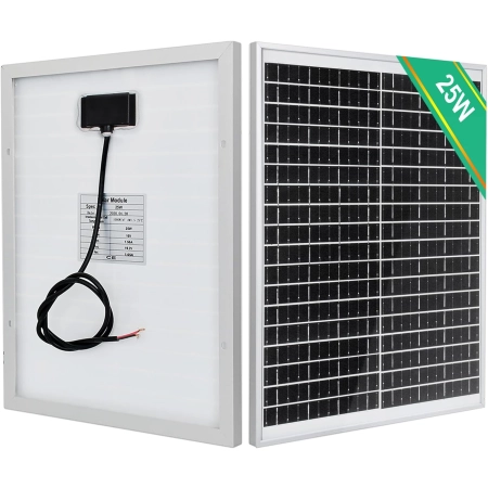 ECO-WORTHY Panel słoneczny 25 W, 12 V,