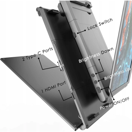 Monitor LCD Teamgee P1 PLUS 13,3 