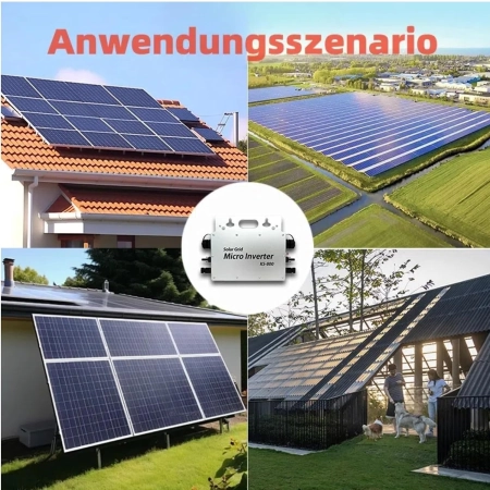 Inwerter do elektrowni falownik KS-800 IP65 wodoodporny z WLAN do 2 paneli