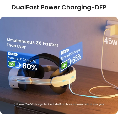 Pasek KIWI Design K4 BOOST do Meta Quest 3 3s z baterią 5300mAh
