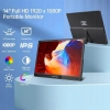 ZFTVNIE HD140 Przenośny 14-calowy monitor FHD 1080P IPS HDR do PC Xbox PS5