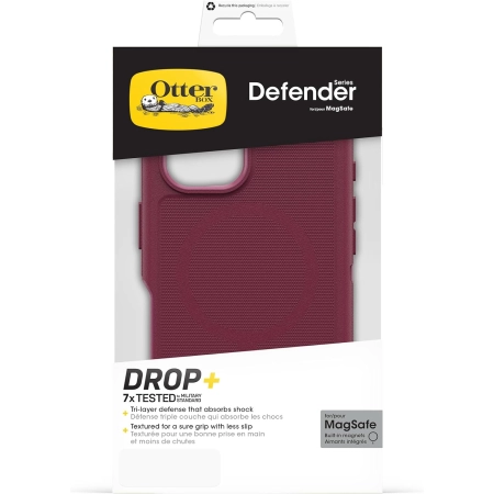 Etui OtterBox Defender Series MagSafe iPhone 16 Czerwony Super Wytrzymałe