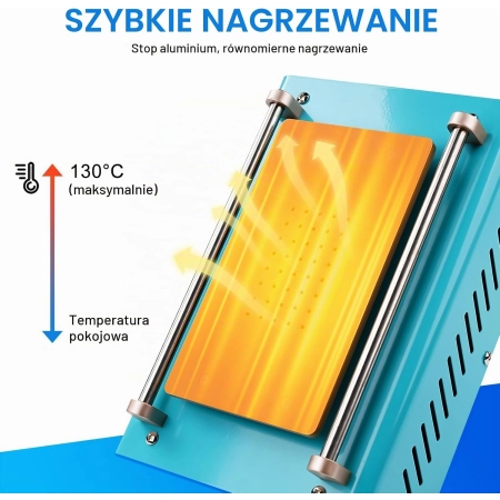 Płyta grzewcza DevinLVD niebieska 3 silikonowe podkładki