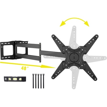 WHYFONE WF9427 Regulowany Uchwyt TV 121 cm Wytrzymałe Ramię Z Obrotem
