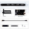 Uchwyt GeeekPi 1U Raspberry Pi 5 1x PCIe do SSD pod 19-calowy stelaż