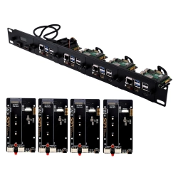 Uchwyt GeeekPi 1U Raspberry Pi 5 1x PCIe do SSD pod 19-calowy stelaż