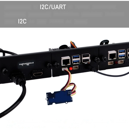 Uchwyt GeeekPi 1U Raspberry Pi 5 1x PCIe do SSD pod 19-calowy stelaż