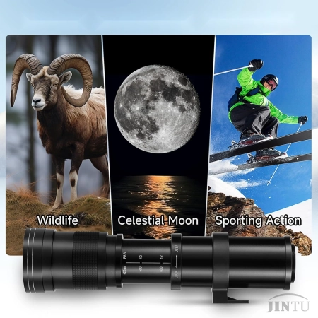 Teleobiektyw JINTU 420-1600 mm f/8.3 HD-Tele Zoom do lustrzanek Nikon