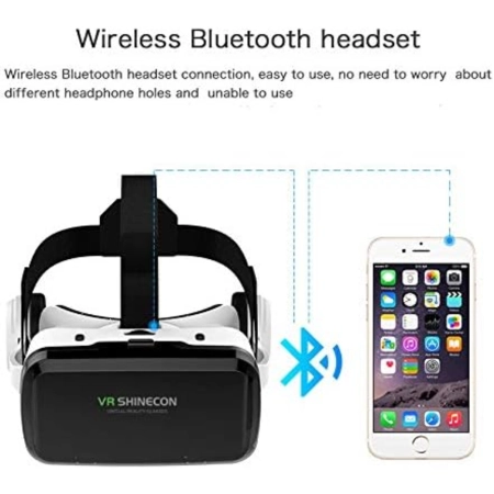 Shinecon OKULARY VR 3D DO TELEFONU BLUETOOTH GOGLE WIRTUALNE