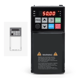 PRZEMIENNIK CZĘSTOTLIWOŚCI 2.2KW 3 FAZOWY AC380V VFD TRUDNOPALNY