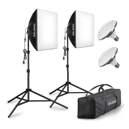 RALENO PS70 ZESTAW OŚWIETLENIOWY SOFTBOX 2SZT. 50W