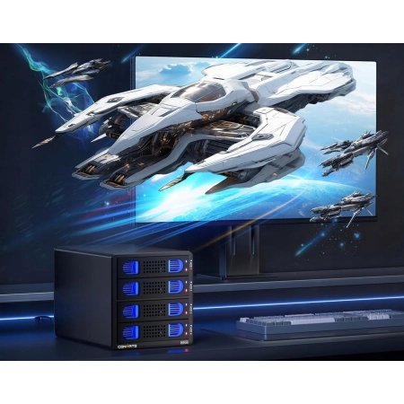 Obudowa Dysku Twardego CENMATE 4 Bay USB 3.0 eSATA z RAID