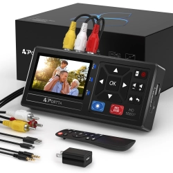Konwerter PORTTA VHS na Cyfrowy Grabber Video 1080p AV/RCA USB/SD LCD